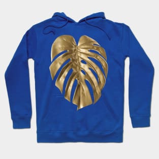 Golden Leaf Of Monstera Deliciosa - Monstera Plant Hoodie